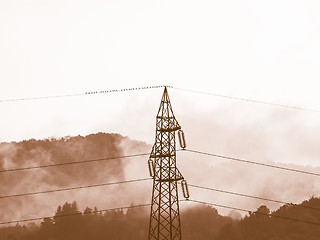 Image showing Retro looking Stormy weather