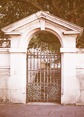 Image showing  Old gate vintage