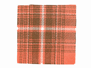 Image showing  Tartan fabric sample vintage