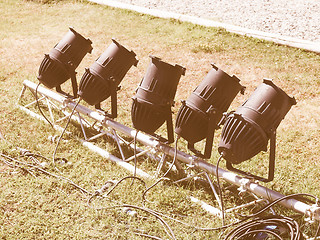 Image showing  Flood lights vintage