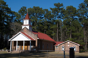 Image showing Cute little old fashioned church