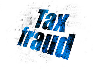 Image showing Law concept: Tax Fraud on Digital background