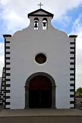 Image showing bell tower    lanzarote  