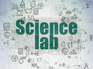 Image showing Science concept: Science Lab on Digital Paper background