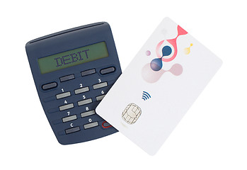 Image showing Card reader for reading a bank card