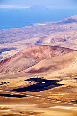 Image showing rock stone water  in lanzarote spain isle landscape