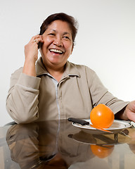 Image showing Orange for breakfast