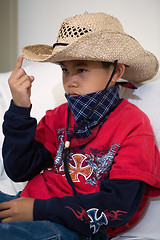 Image showing Little cowboy