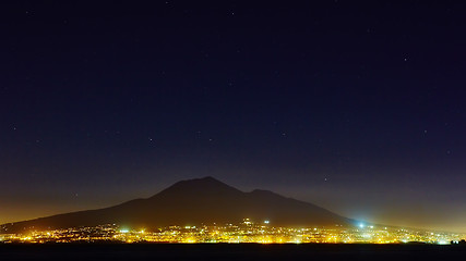 Image showing Mount Vesuvius, from Sorrento, Italy