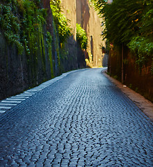 Image showing The road to the sea 