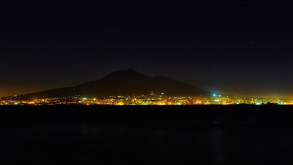 Image showing Mount Vesuvius, from Sorrento, Italy