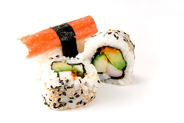 Image showing Sushi: Rolls and Crab