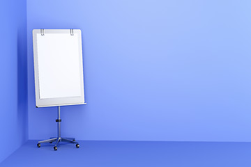Image showing Flip chart in blue room 