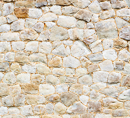 Image showing brick in london   the    abstract    texture of a ancien wall an