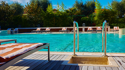 Image showing public pool on a hot day