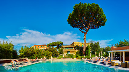 Image showing public pool on a hot day