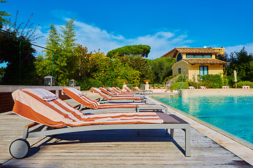 Image showing public pool on a hot day