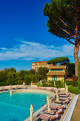 Image showing public pool on a hot day