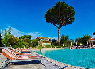 Image showing public pool on a hot day