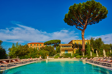 Image showing public pool on a hot day