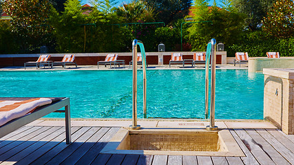 Image showing public pool on a hot day