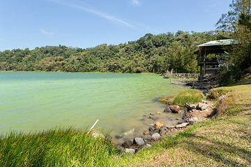 Image showing sulphurous lake - Danau Linow