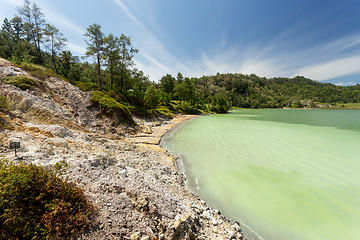 Image showing sulphurous lake - Danau Linow