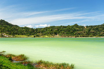 Image showing sulphurous lake - Danau Linow