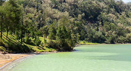 Image showing sulphurous lake - Danau Linow