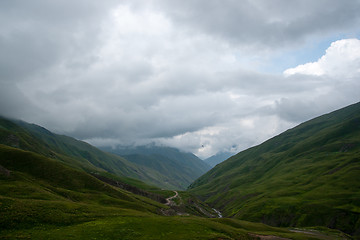 Image showing Mountain road in Georgia