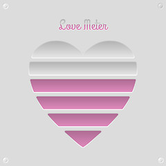 Image showing Love meter concept with 6 levels 