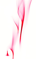 Image showing Scarlet smoke on a white background