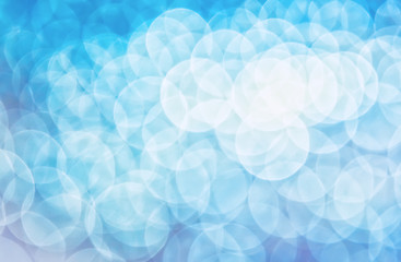 Image showing The effect of light blue bokeh