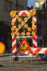 Image showing Road Works Lights