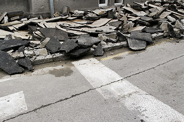 Image showing Asphalt Change