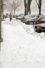 Image showing Snow in Town