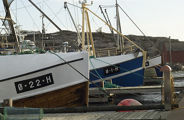 Image showing Fishing boat in harbour