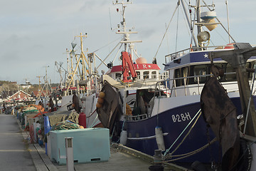 Image showing Fishing boat in harbour