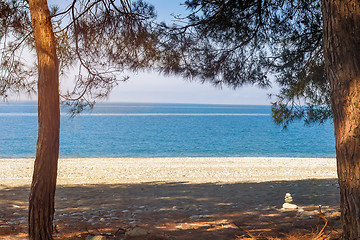 Image showing Landscape with sea views. Pitsunda, Abkhazia.