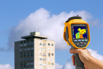 Image showing Recording Buildings With Thermal Camera