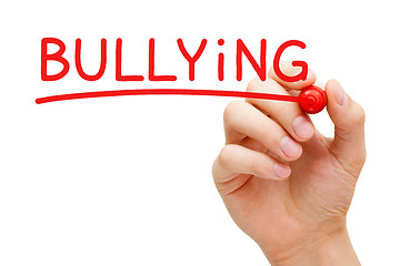 Image showing Bullying Red Marker