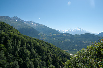 Image showing Hiking in mountain