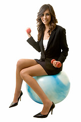 Image showing Fit business woman