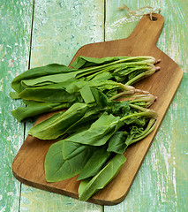 Image showing Raw Spinach Leafs