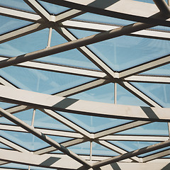 Image showing abstract metal in englan london railing steel and background