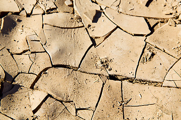 Image showing brown dry sand in   erosion and abstract