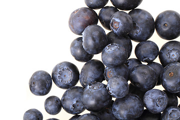 Image showing blueberries isolated on the white background