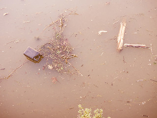 Image showing Retro looking Water pollution