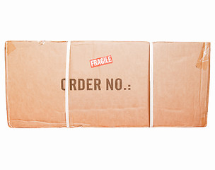 Image showing  Packet parcel isolated vintage