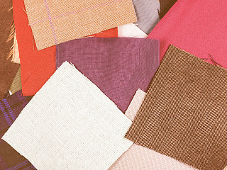 Image showing  Fabric samples vintage